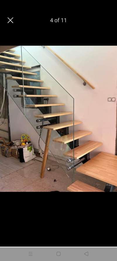 staircase glass relling