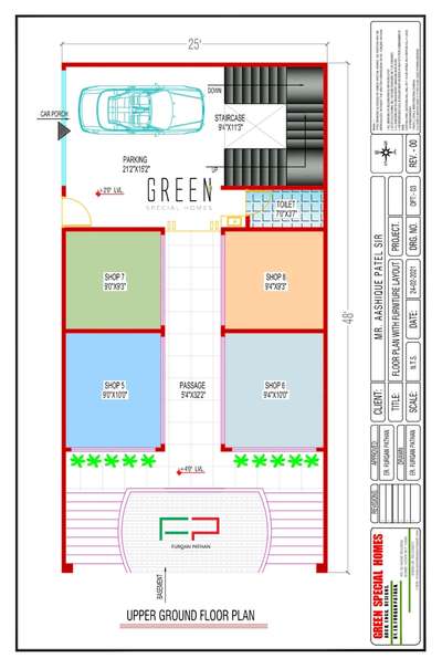 This plot is of 25x48 feet. Which is built on the basis of the residential cum commercial. this is the plan of upper ground floor.

GREEN Special Homes services are fully centered around the client and their visions. We cater to all services related to architecture, structural designing and interior design etc. We are known for delivering top-notch Architectural designing solutions and our satisfied customers are proof for it. Our projects include residential, commercial, institutional and other architectural and interior services. Our first priority is client satisfaction with innovative and quality approach towards our project. 

Contact us +917869293677.Call/Whatsapp.
Email :- greenspecialhomes@gmail.com
Website :- http://Green-house-constructions.ueniweb.com

#architecture #design #elevation #greenspecialhomes #interiordesign #architect #interior #construction #exteriordesign #home #architecturedesign #building #exterior #architecturelovers #homedecor #autocad #interiordesigner