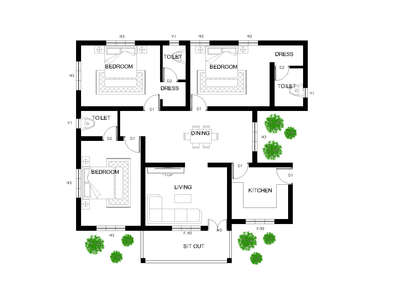 Single storey 3bhk house Plan.
.
.
.
 #singlestoreyhouse #3BHK #KeralaStyleHouse #TraditionalHouse #keralastyle #Palakkad #Thrissur #Malappuram