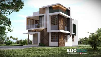 Residence in Malayinkeezhu Trivandrum 
Design & visualization 
Bijo Joseph 
contact: 8921308070 
.
Design details 
•••••••••••
Design Type: contemporary 
Area : Above 2000 sqft
Plot Area: 5 cent
colors: 3 dominant 
Additional work: Steel Jally focuses facade
stone cladding 
fore more details dm or contact 👆👆
.
.
.
.
.
.
 #KeralaStyleHouse  #ContemporaryHouse  #modernhouses  #ElevationHome  #HouseDesigns  #SmallHouse  #3BHKHouse  #4BHKPlans  #2BHKHouse  #50LakhHouse  #budgethomes  #3d  #3delivation  #InteriorDesigner  #TraditionalHouse  #45LakhHouse  #3dhousedesign  #house3ddesign  #facadedesign  #frontfacade  #frontElevation