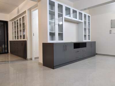 Book Shelve with TV unit made by laminated Plywood