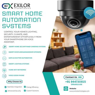 A smart home isn’t about technology—it’s about effortless living.”

#homeautomationsystem#homesecuritysystem#NetworkSecuritySolutions#ernakulam#exilor