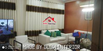#curtains #sofadesign #LivingroomDesigns #walltexture #WallDecors #WallPainting #curtainsdesign complete living room interior design made by Glow interior