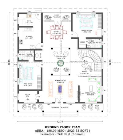 നാലുകെട്ട്
Area- 2023 S ft
Spaciuos Two Bedroom with traditional spiral stair design

SERVICES OFFERED

🔖 Floor Plan
🔖 Exterior Elevation
🔖 Exterior 3D design 
🔖 Elevation working drawings
🔖 Interior layout
🔖 Interior 3D design 
🔖 Detailed drawings
🔖 Electrical drawings
🔖 Plumbing drawings
🔖 Interior working drawings
🔖 Landscape design
#keralahomedesign #interiordesign #homedesign #architecture #viral #keralaarchitecture #europeanarchitecture #tradionalhome #nalukett #traditionalhome

#IndoorPlants #home2d #2DPlans #ElevationHome #InteriorDesigner #interior #KeralaStyleHouse #keralastyle #ContemporaryHouse #HouseConstruction #ContemporaryDesigns