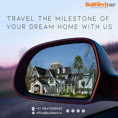TRAVEL THE MILESTONE OF YOUR DREAM HOME WITH US !
We offer complete solutions right from designing, licensing and project approvals to completion and maintenance. Turnkey projects, residential construction, interior works and facades are our key competencies. We also undertake commercial and retail projects for construction, glass & steel claddings and interiors.
For more details ,
Contact : 9847698666
Email : office@builttech.in
Visit : www.builttech.in
#construction #luxuryhomedesigns #builders #builder #commercial #commercialbuilding #luxury #contractor #contractors #interiors #interiordesign #builttech  #constructionsite #turnkeyconstruction  #quality #customhomebuilder #interiordesigner #bussiness #constructionindustry #luxuryhome #residential #hotel #renovation #facelift #remodeling #warehouse  #kerala