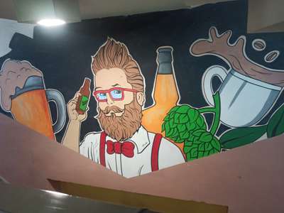 contact for wall painting 💯%🖌️ hand made