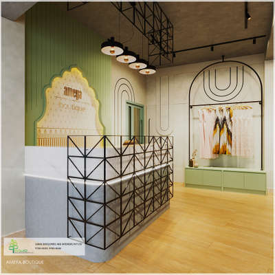 Boutique Interior💚
#sawiadevelopersandinteriors  #InteriorDesigner #Archite#tural&Interior #HomeDecor #boutique #50LakhHouse