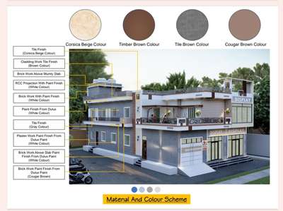 Colour and materials scheme of Elevation
 #HouseDesigns  #ElevationHome  #3dhousedesign  #Architect  #architecturedesigns  #Architectural&nterior