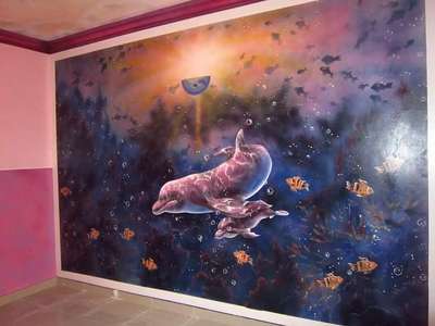 Wall painting
by acrylic emulsion