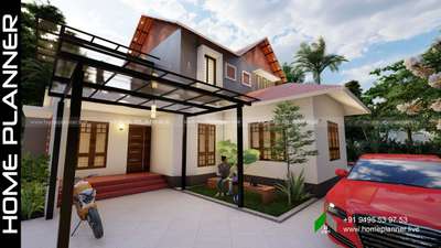4 Bedroom home design.
Location - Perubuzha, Kollam
Total area - 2050 Sqft.
 #homedesign2022 #elevvation #homeplanner  #architecturedesigns