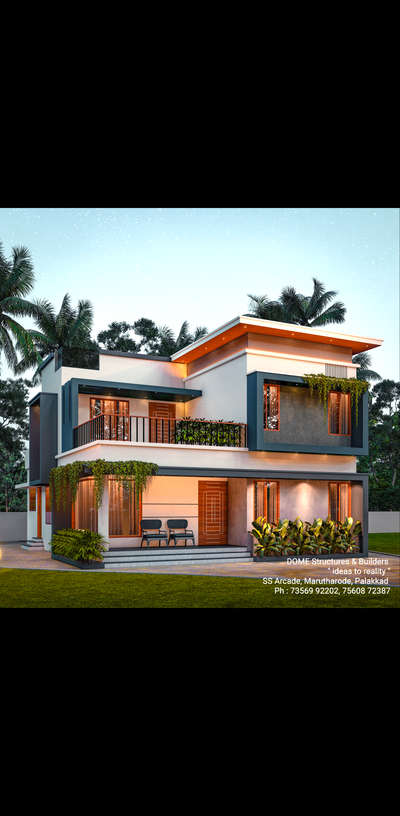 Ongoing Modern Contemporary house project at Tholanur,Palakkad. 
Area :2000sqft with 4-BHK 
 #ContemporaryHouse  #moderndesign  #Architectural&Interior  #boxtypeelevation  #CivilEngineer  #4bhk  #budgethomes