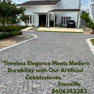 #artificial cobble stone# landscape #interlock#stone#