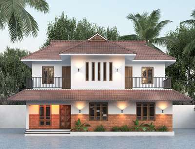 Kerala Style 1600 sq ft. Home..4 BHK