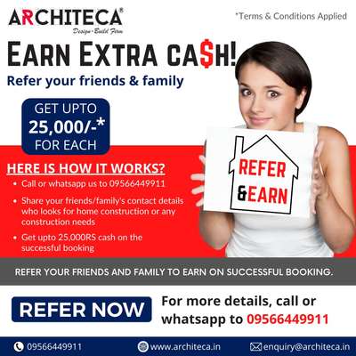 Refer and Earn upto 25,000/- on sucessfull booking!
𝐅𝐨𝐫 𝐦𝐨𝐫𝐞 𝐝𝐞𝐭𝐚𝐢𝐥𝐬-->
✅ Contact/Whatsapp: +91 9566449911
✅ Website: https://architeca.in/
✅ Book FREE consultation call: https://calendly.com/architeca-in/free-30-mins-consultation-call
✅ Mail us: enquiry@architeca.in
✅ Location: https://bit.ly/architecalocation

#HouseConstruction #Architect #constructioncompany #trivandram #ElevationHome