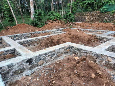 New Project at Ponkunnam
Rubble work of WeND BUILDERS
Rate: with material + Labour
 #Dry rubble masonry work for foundation - 2500 per M³
 #R.R.M in cement mortar 1:8 for basement - 3600 per  M³
 #R.R.M in cement mortar 1:8 for show wall - 4800 per M³