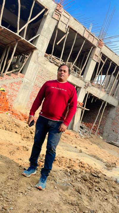 20 ft height ground floor slab with double hieght shuttring marriage house in meerut  @175.rs per square feet 
 #