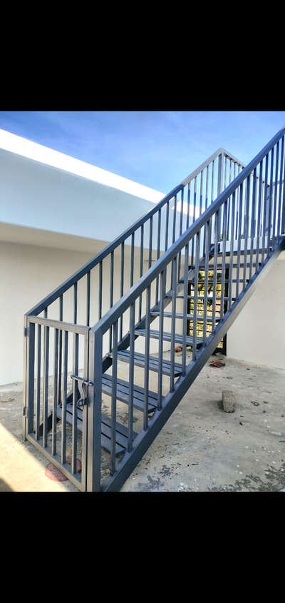 GI staircase with handrail  #gihandrail  #mssteelfabrications  #StaircaseDecors  #GlassHandRailStaircase  #StaircaseHandRail