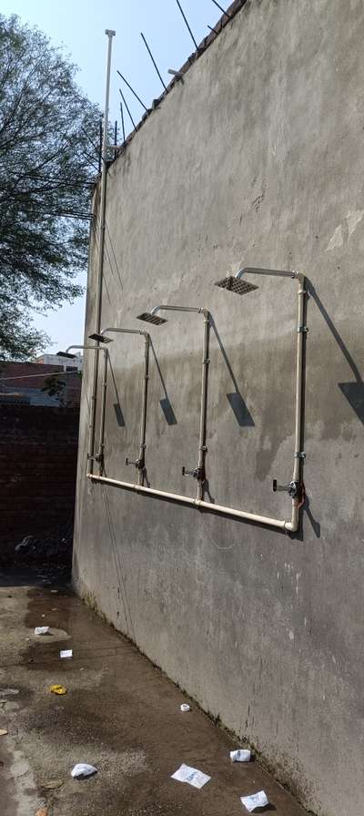 #school work, open shower unit.