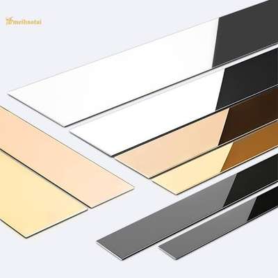 pvd coted strips required krishan interior call me 9893450157 gold and black mirror 1.5mm 1inch . 2inch. 3inch