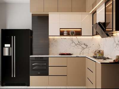 Full hight Modular kitchen 
 #ModularKitchen #KitchenCabinet #KitchenInterior #InteriorDesigner #LUXURY_INTERIOR #ghaziabadinterior #DelhiGhaziabadNoida