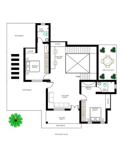 First Floor 1101 SqFt 



 #KeralaStyleHouse 
#FloorPlans 
#2DPlans 
#4BHKPlans 
#NorthFacingPlan