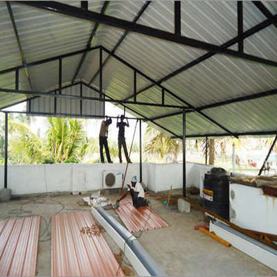 GI or Aluminium truss works contact us 9061011801 #HouseConstruction  #builderskerala