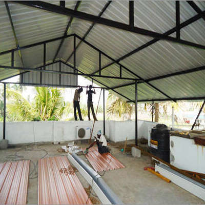 GI or Aluminium truss works contact us 9061011801 #HouseConstruction  #builderskerala