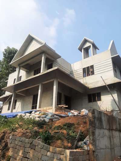 #HouseConstruction  #InteriorDesigner , on going 2500sqft Residencial project at Caritas, kottaym. Client - Elvin Eapen