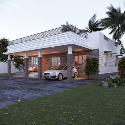 Sqft :1165 
 .
#ElevationHome #SmallHomePlans #KeralaStyleHouse #keralaarchitectures #Architect #artechdesign