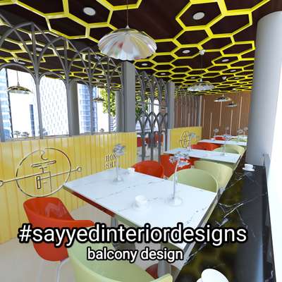 Restaurant balcony design ₹₹₹
 #sayyedinteriordesigner  #sayyedinteriordesigners  #BalconyDecors #restaurantdesign