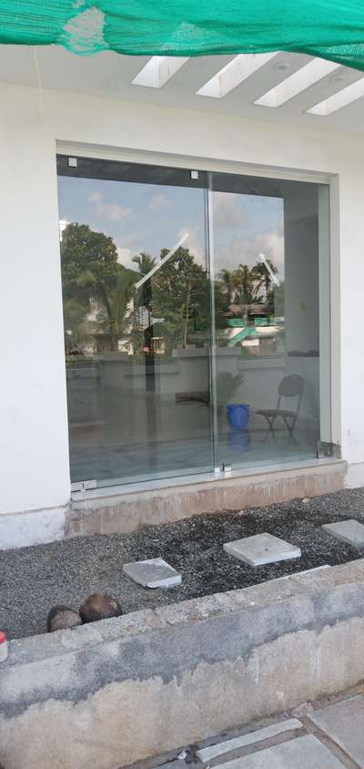 glass partition and sliding door #tuffundglass   # sliding door  #glass  # partition Glass Work