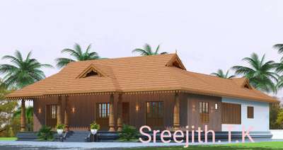 #2350 Sqft ൽ  നിർമ്മിക്കാവുന്ന 4 Bed Room Nalukettu. #Nalukettu