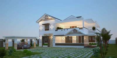 Interior and exterior design work at Kayamkulam