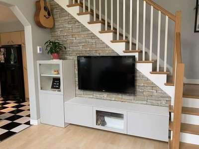 #understaircase tvunit #