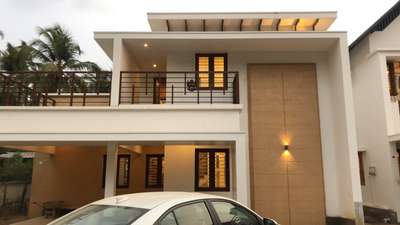 1850/3bhk/Contemporary style
11 cent/double storey/Thrissur

Project Name: 3bhk,Contemporary style house 
Storey: double
Total Area: 1850
Bed Room: 3bhk
Elevation Style: Contemporary
Location: Thrissur
Completed Year: 

Cost: 89 lakh
Plot Size: 11 cent