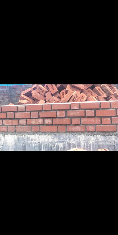 # Exposed brick wall will make house elegant.
On going Thirupatur house.