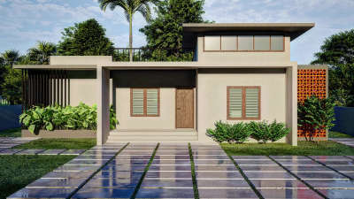 #architecturedesigns #3dmodeling #ElevationDesign #ElevationHome #2BHKHouse #revitarchitecture #lumion #kerala_architecture #architecturedesign