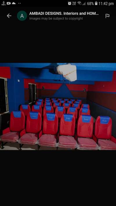 #new project 38 pushback chair hometheatre in Oceanus bulders trivandrum