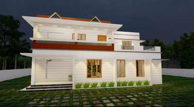 #ContemporaryHouse #1850sqft 
#Kollam #KeralaStyleHouse