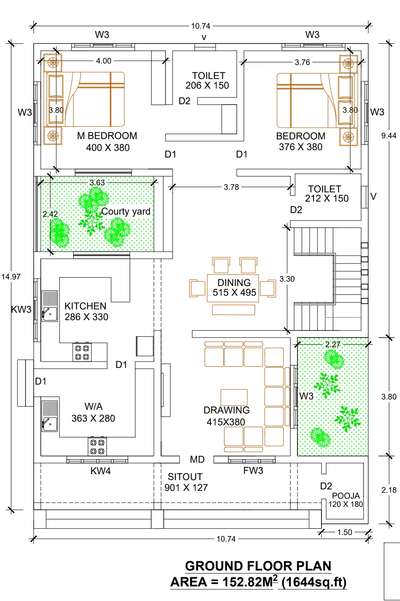 Area : 2599 Sqft
Catagory : 4BHK House
East Facing  

Ground Floor - Sitout, Living Room , Dinning Room,  2 Bedroom With Attached Bathroom , Open Kitchen, Work Area, Courtyard, Pooja Room 

First Floor - Living Room , 2 Bedroom With Attached Bathroom


For More Info - Call or WhatsApp +91 8593 005 008, 

ᴀʀᴄʜɪᴛᴇᴄᴛᴜʀᴇ | ᴄᴏɴꜱᴛʀᴜᴄᴛɪᴏɴ | ɪɴᴛᴇʀɪᴏʀ ᴅᴇꜱɪɢɴ | 8593 005 008
.
.
#keralahomes #kerala #architecture #keralahomedesign #interiordesign #homedecor #home #homesweethome #interior #keralaarchitecture #interiordesigner #homedesign #keralahomeplanners #homedesignideas #homedecoration #keralainteriordesign #homes #architect #archdaily #ddesign #homestyling #traditional #keralahome #freekeralahomeplans #homeplans #keralahouse #exteriordesign #architecturedesign #ddrawing #ddesigner  #aleenaarchitectsandengineers