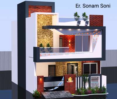 New elevation design#1000 sq ft#location-khandwa#Project by-Er.Sonam Soni