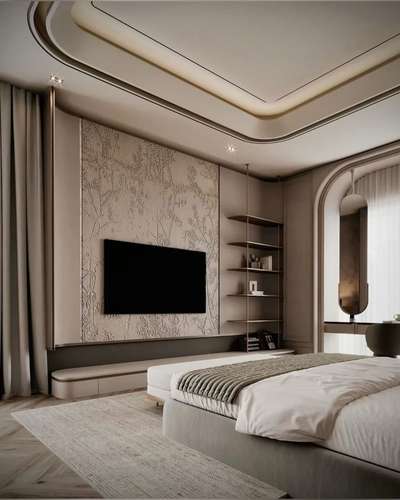 Bedroom Interior
. 
. 
. 
 #KingsizeBedroom  #BedroomDesigns #SmallRoom #WallDesigns #walldecarativedesign #wallrenovations #bedroominterio #interiorsmodernhomes  #best_architect  #Architectural&Interior  #architecturedesignstudio