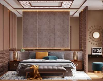 Luxury bedroom 3D design