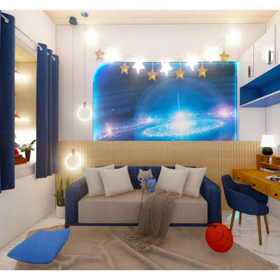 Kids room.
.
.
#KidsRoom #kids #kidsroominterior #kidsitems #kidsroomideas #kidsroomdecor #kidsroominspiration #blueinteriors #stars