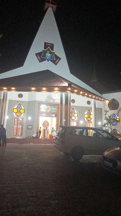 all types of lighting outdoor indoor work at lourdematha church vadakkancherry