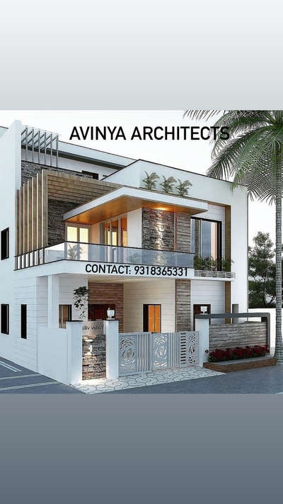 Exterior elevation design  
#exterior_Work  #ElevationHome  #ElevationDesign  #HouseDesigns Contact:9318365331