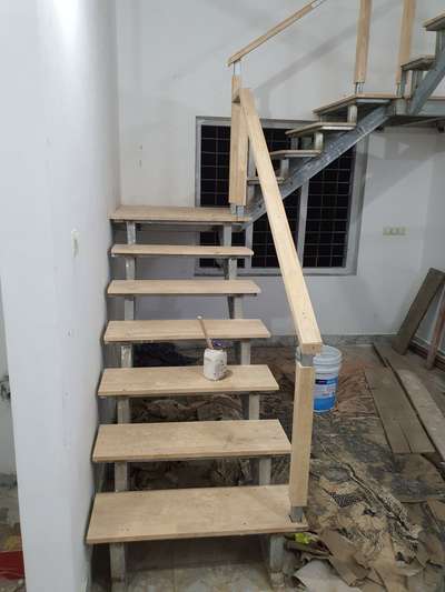 Stair under construction.