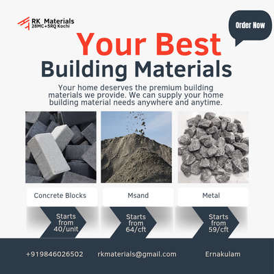 #Buildingmaterials#msand#blocks#metal#rkmaterials