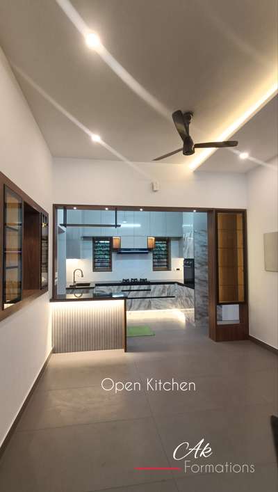 Open Kitchen : From Recently Completed Project @ Koratty, Thrissur 
.
.
.
 #KitchenIdeas  #KitchenCabinet  #OpenKitchen  #openkitchendesign  #ModularKitchen  #KitchenInterior  #KitchenLighting