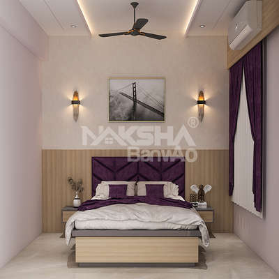Modern bedroom interior design 
contact for 2d/3d house plan and design 

#nakshabanwao
 #BedroomDesigns